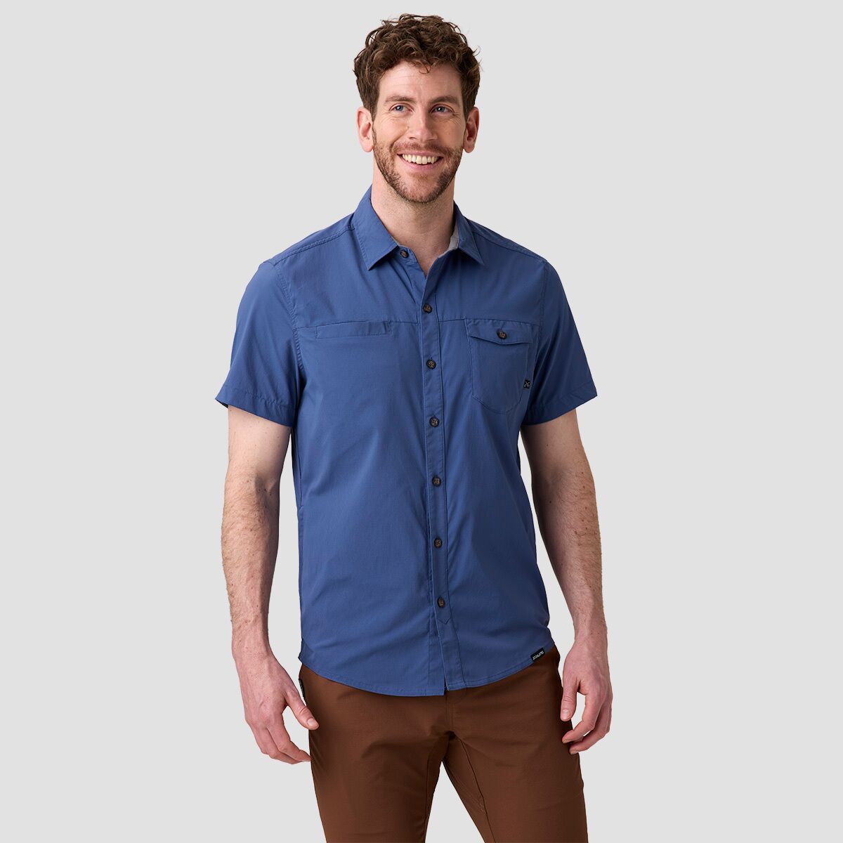 Coalatree Coalatree Men's Switchback Short-Sleeve Shirt in Blue - Size: XXL - $39.50 at Steep and Cheap