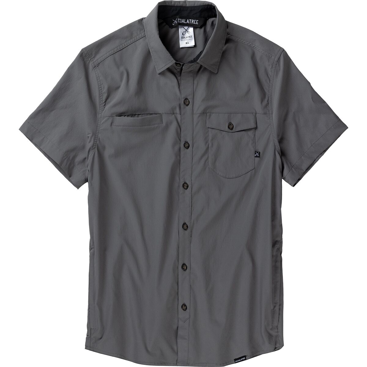 Coalatree Coalatree Men's Switchback Short-Sleeve Shirt in Gray - Size: XL - $39.50 at Steep and Cheap