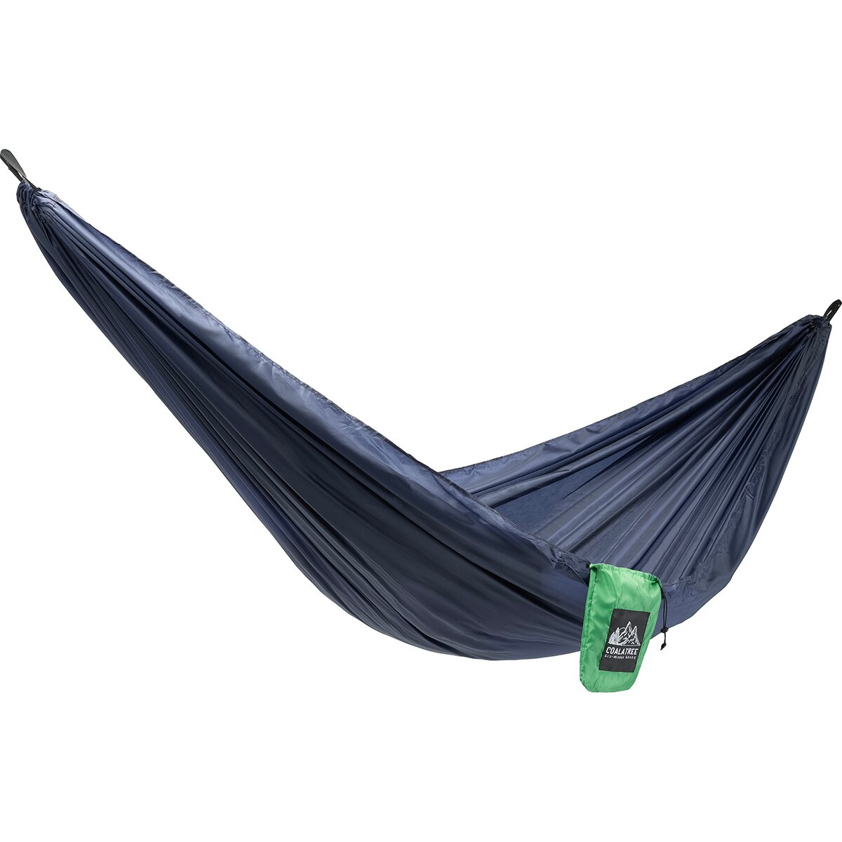 Coalatree Loafer Single Hammock in Navy / Green