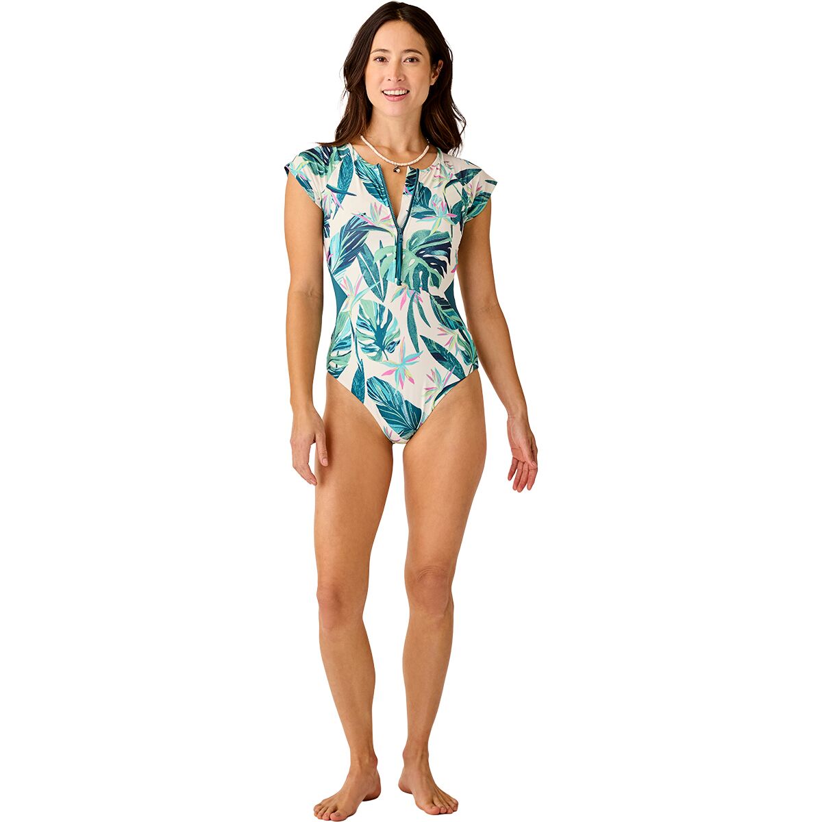 Carve Designs Women's All Day One-Piece Swimsuit in Palmetto / Nightdive - Size: XL