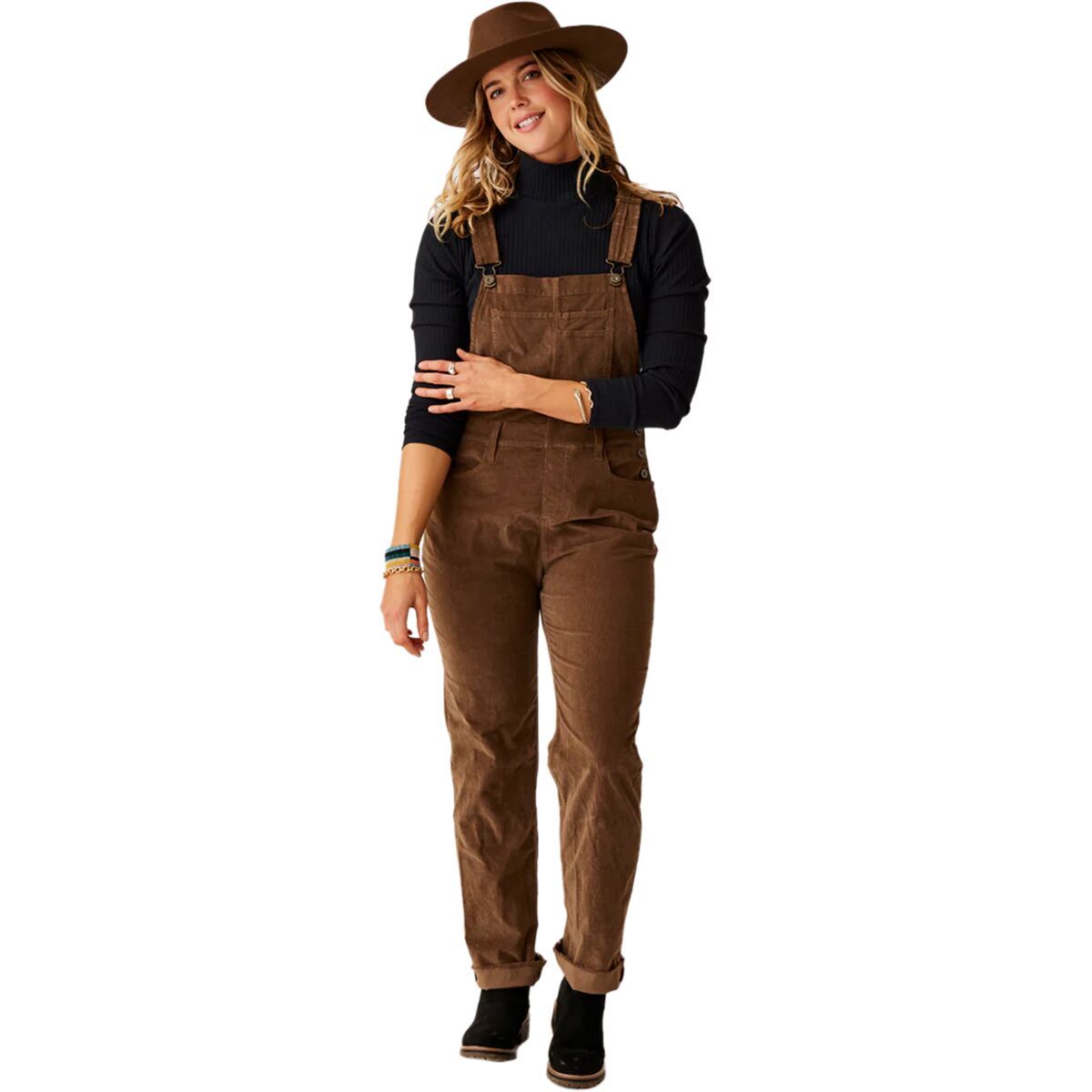 Carve Designs Women's Jason Cord Overall in Fir - Size: 10