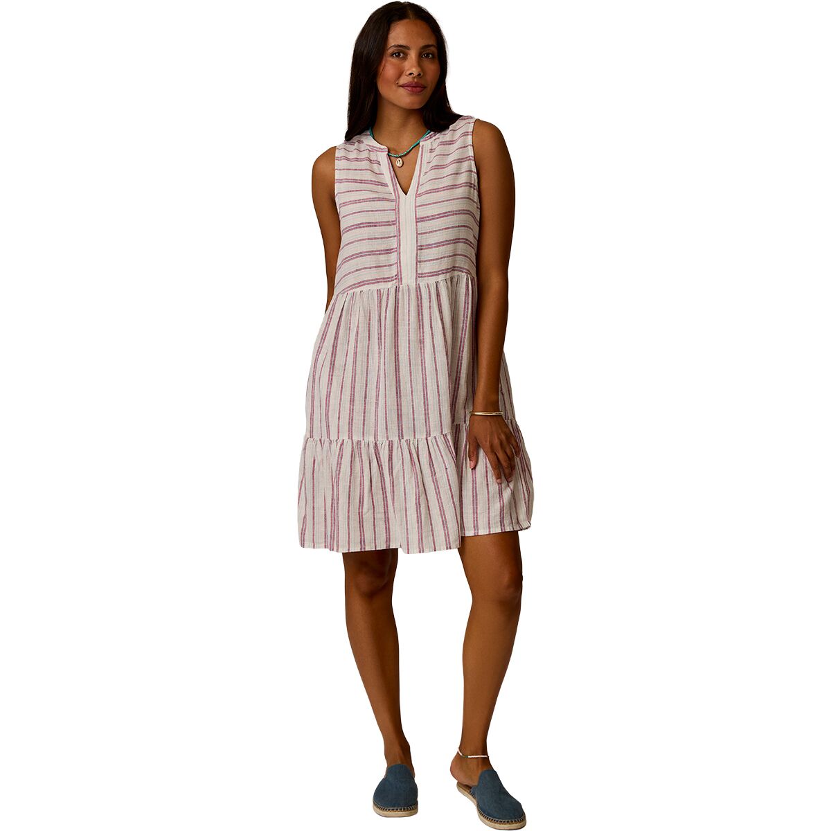 Carve Designs Carve Designs Women's Nellie Linen Dress in Kentucky Stripe - Size: Medium - $82.56 at Steep and Cheap