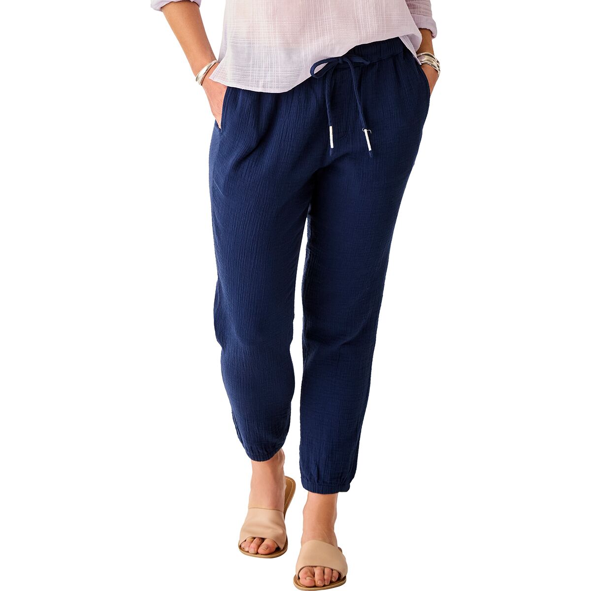 Carve Designs Women's Calista Gauze Pant in Navy - Size: XS