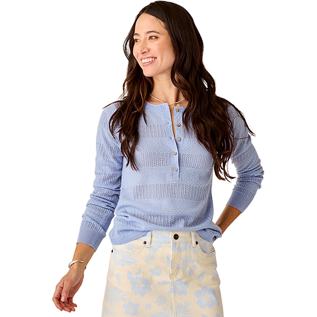 Carve Designs Women's Amara Pointelle Sweater in Kentucky - Size: Small