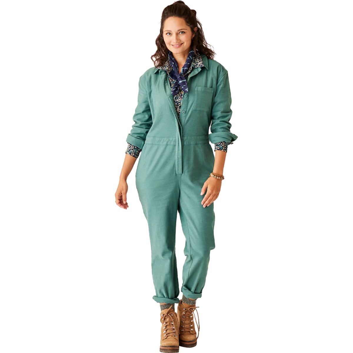 Carve Designs Women's Bedford Jumpsuit in Forest - Size: Medium