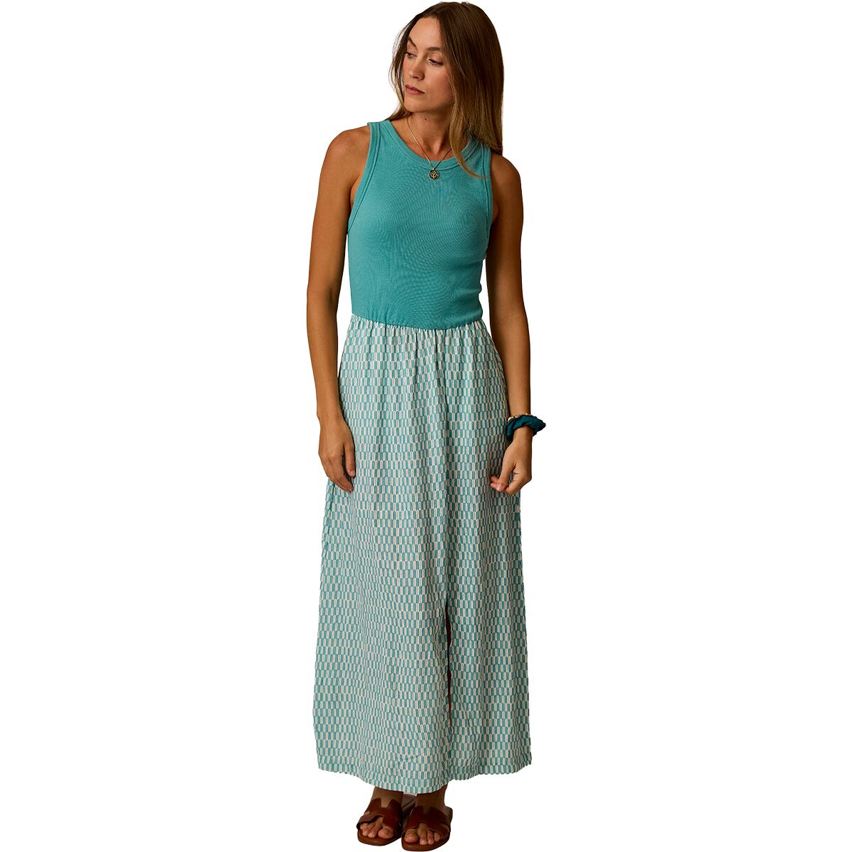 Carve Designs Women's Lark Linen Dress in Surfboard - Size: Large