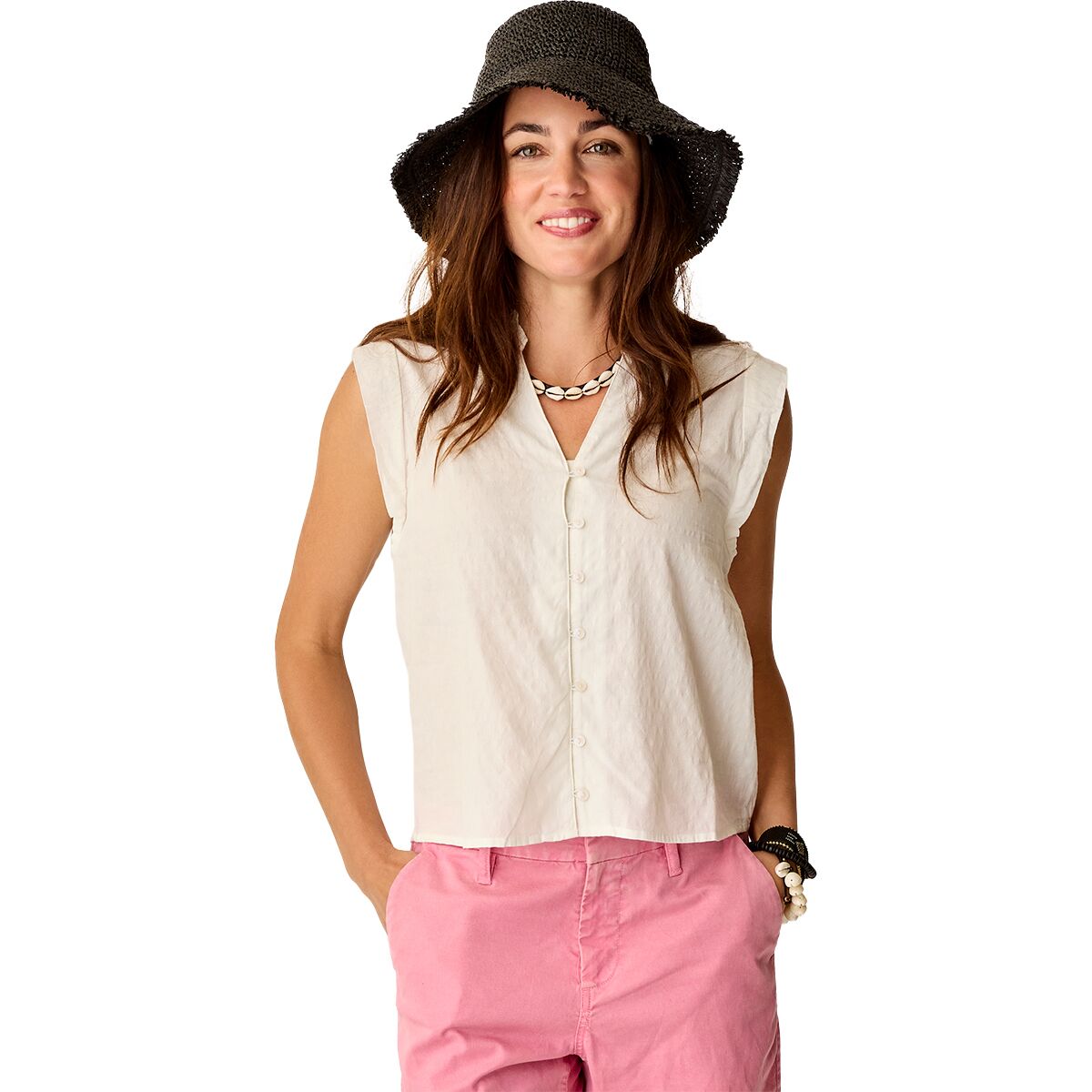 Carve Designs Women's Reagan Top in Cloud Texture - Size: XS