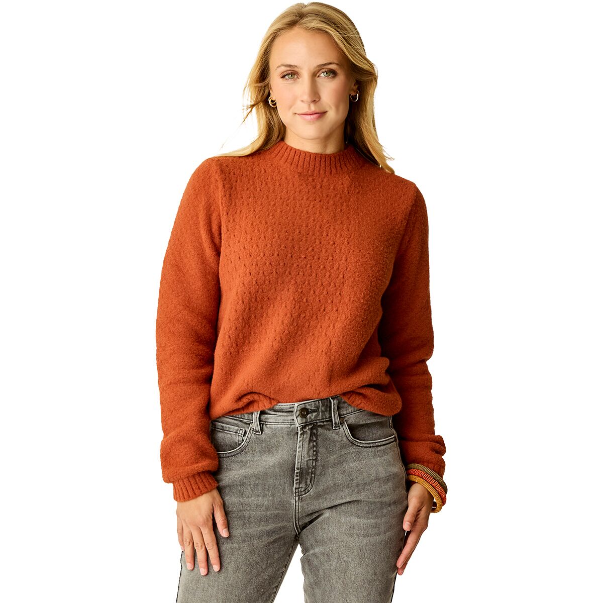 Carve Designs Carve Designs Women's Monroe Stitched Sweater in Copper - Size: XS - $57.60 at Steep and Cheap