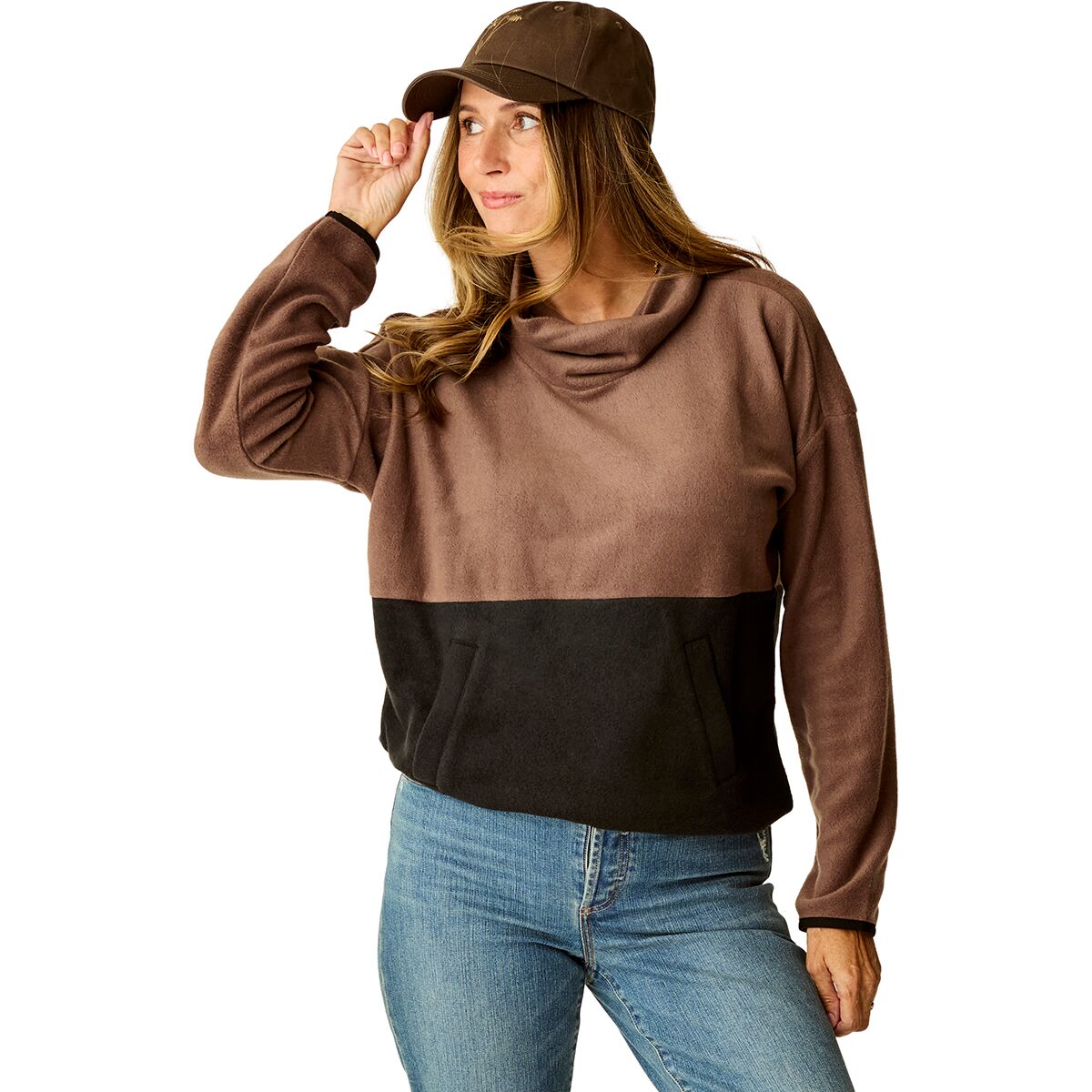 Carve Designs Carve Designs Women's Rowayton Colorblock 2.0 Pullover in Espresso / Black - Size: Medium - $39.60 at Steep and Cheap