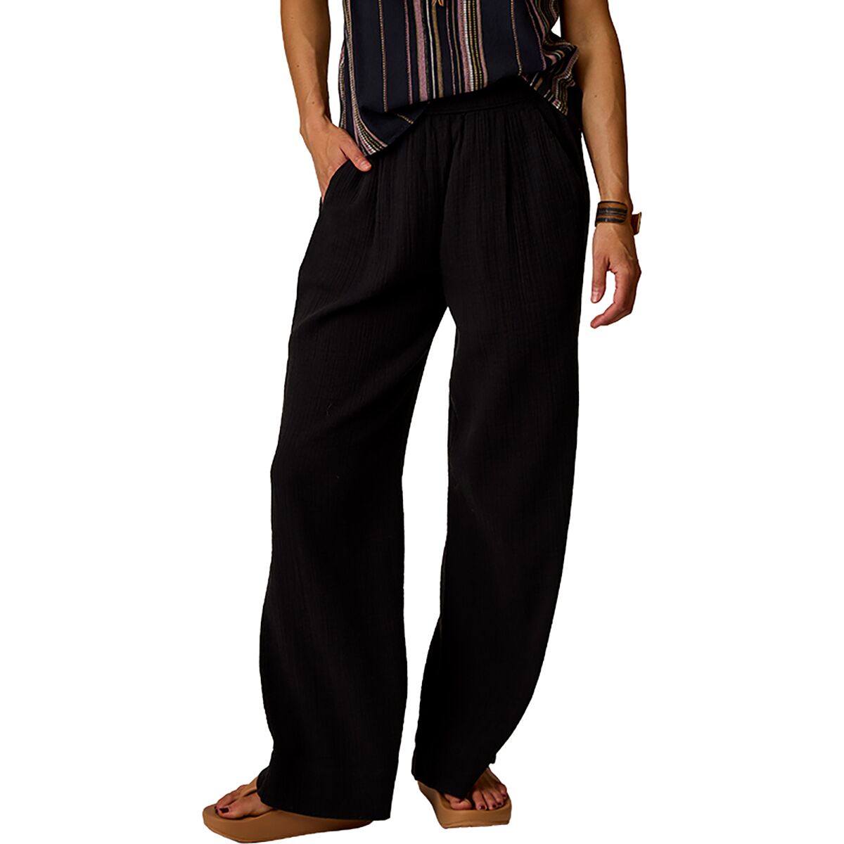 Carve Designs Women's Nico Gauze Pant in Black - Size: XS