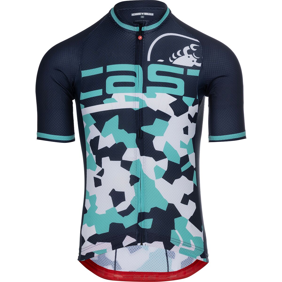 Castelli Men's Attacco Limited Edition Jersey in Belgian Blue / Pool Blue / White - Size: Small