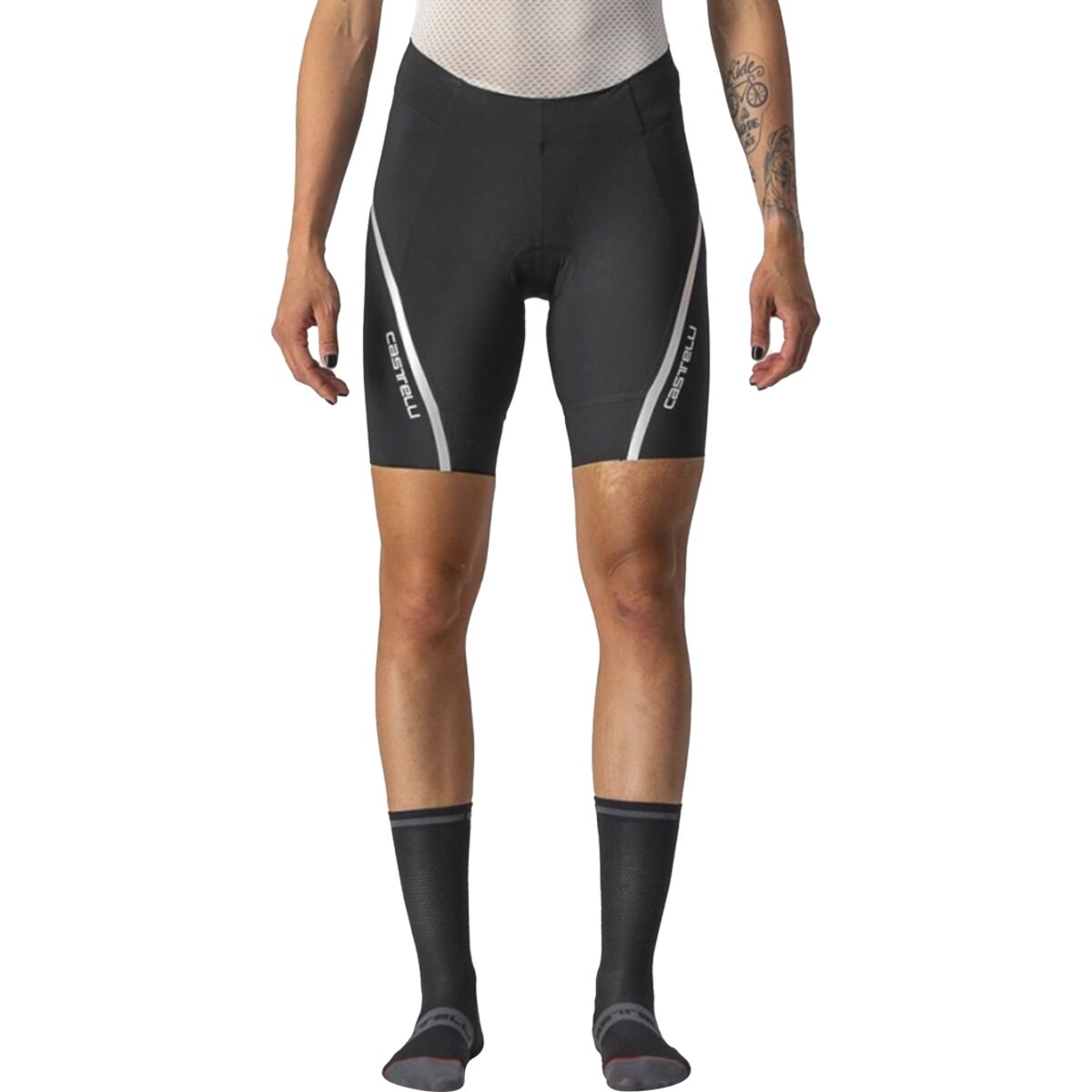 Castelli Women's Velocissima 3 Short in Black / Silver - Size: Small
