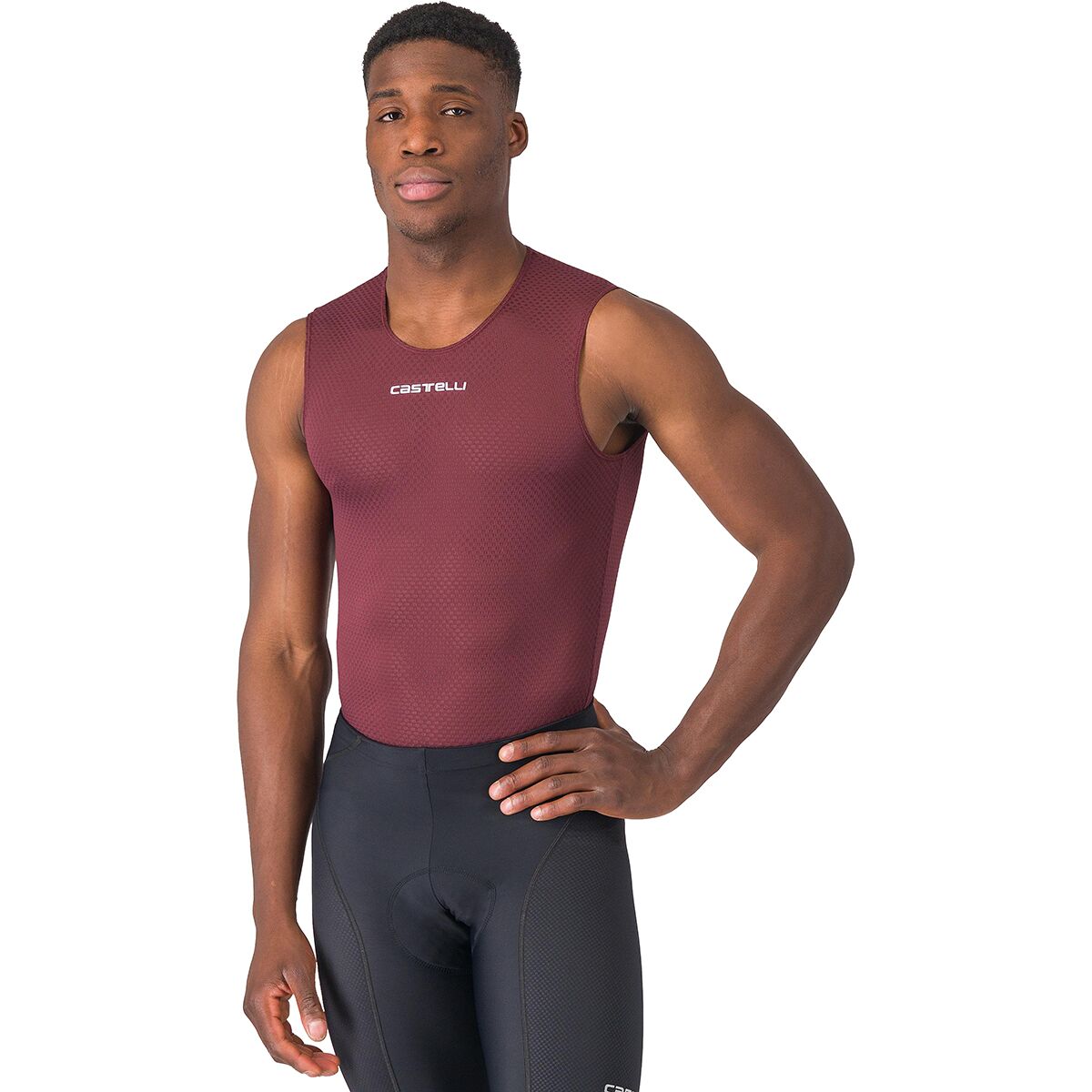 Castelli Castelli Men's Pro Mesh 2.0 Sleeveless Baselayer in Deep Bordeaux - Size: XXL - $38.50 at Steep and Cheap