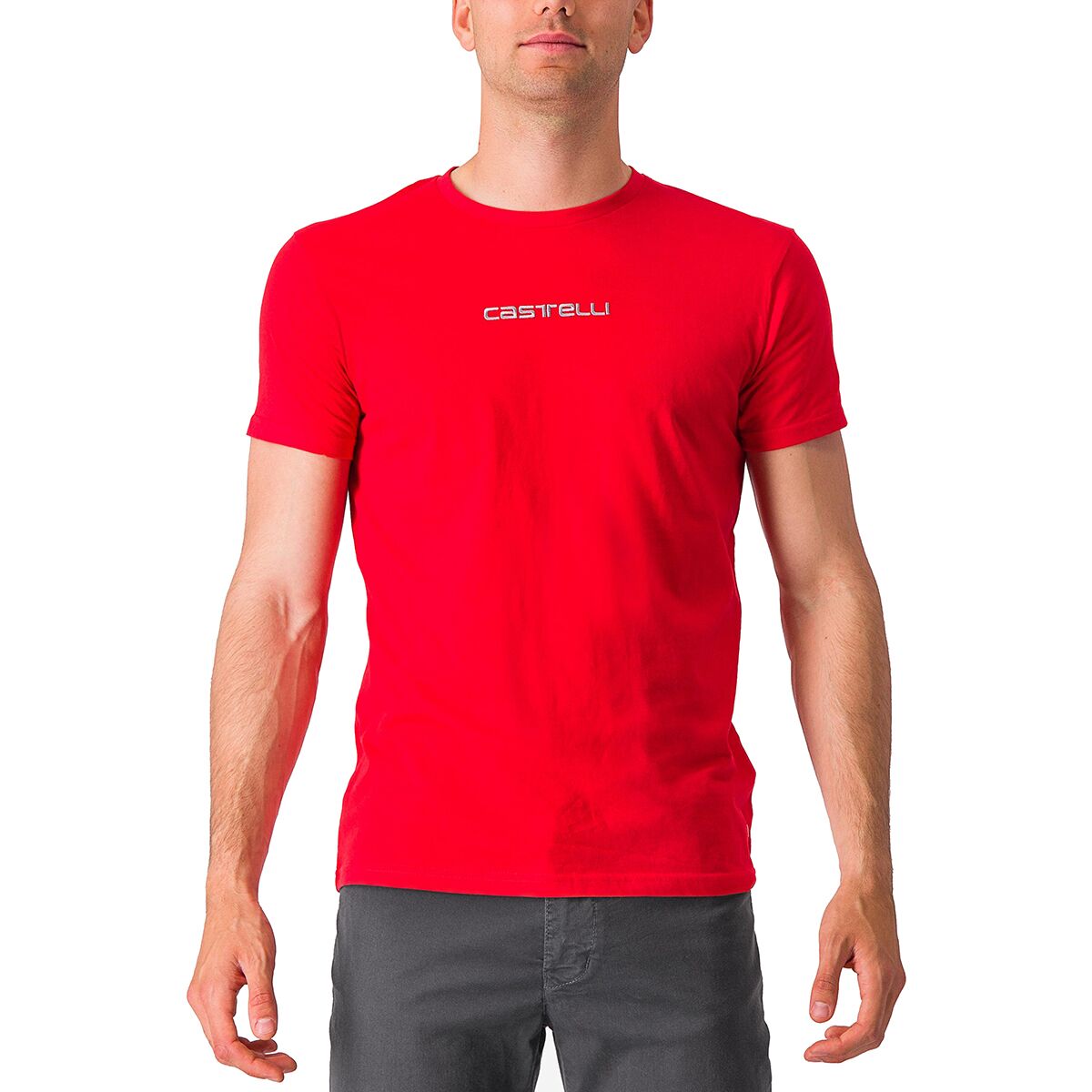 Castelli Men's Classico T-Shirt in Red - Size: Small
