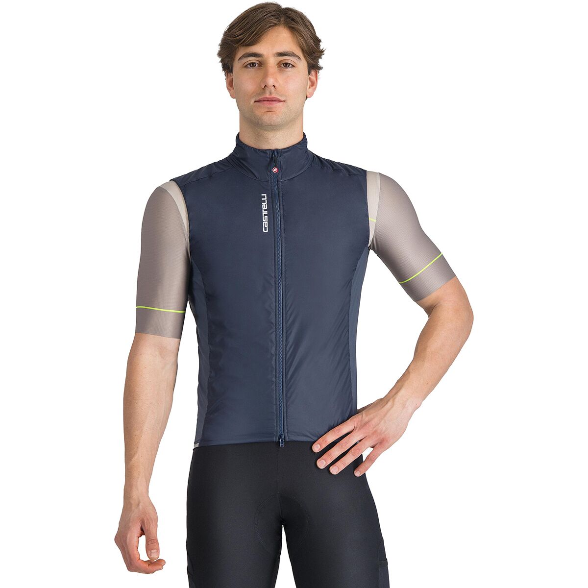 Castelli Men's Fly Direct Vest in Twilight Blue / Silver Gray - Size: Medium