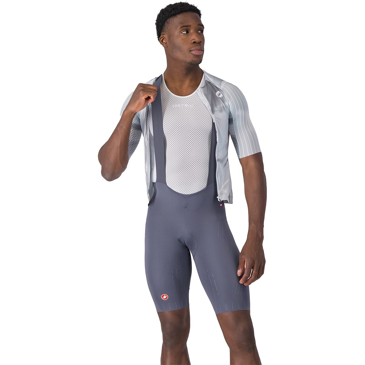 Castelli Castelli Men's Free Aero Race S Bib Short in Smoky Gray - Size: XL - $125.00 at Steep and Cheap