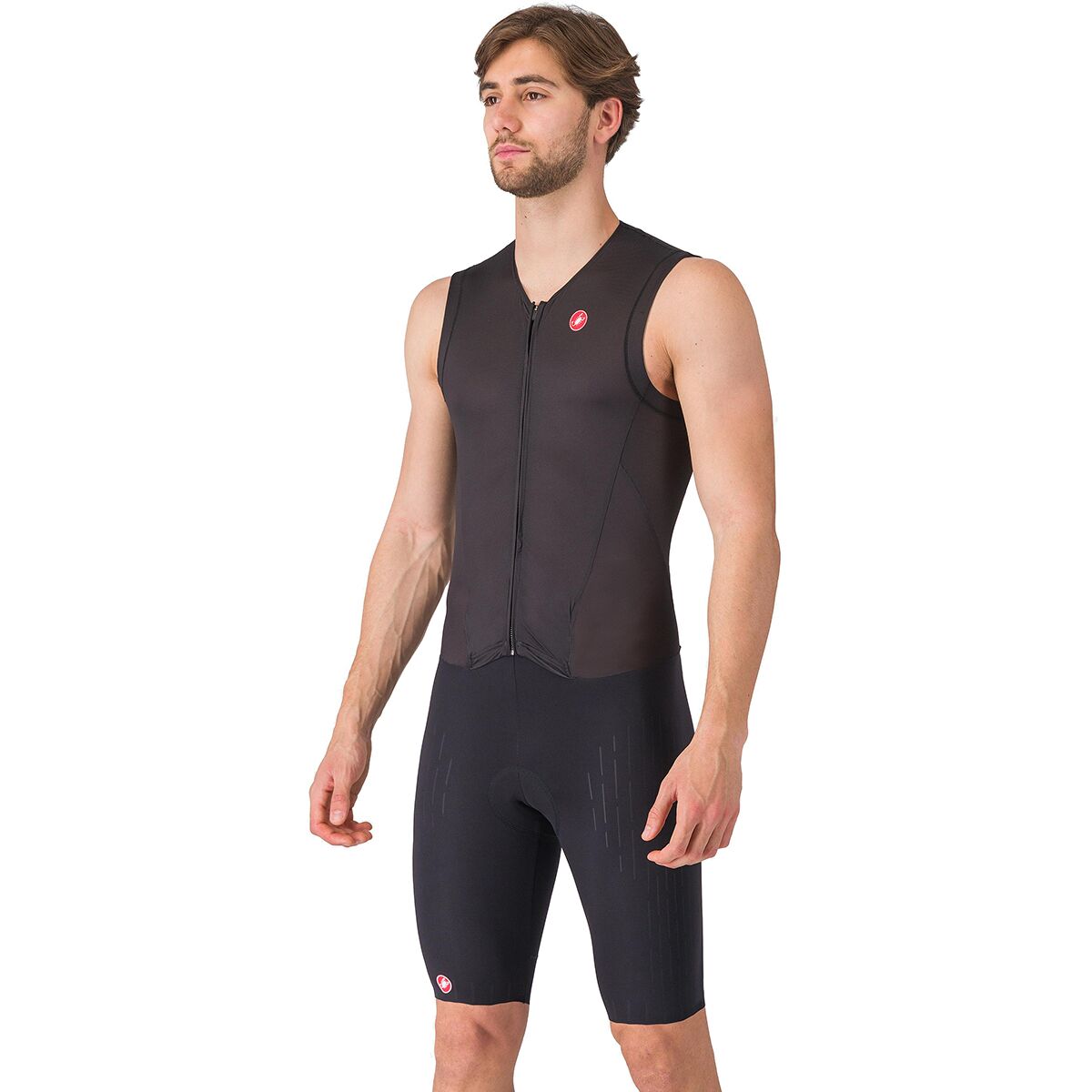 Castelli Men's Free Sanremo 3 Sleeveless Tri Suit in Black - Size: Small