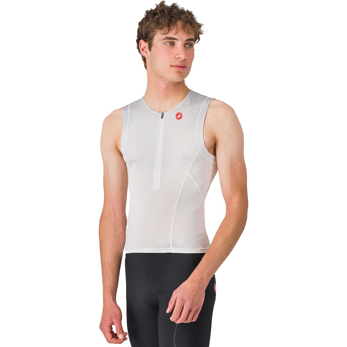 Castelli Men's Free Speed 3 Tri Top in Belgian Blue / Multicolor Vivid Orange - Size: Large