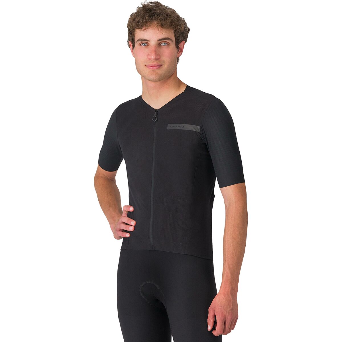 Castelli Men's Premio Evo Short-Sleeve Jersey in Light Black - Size: XXL