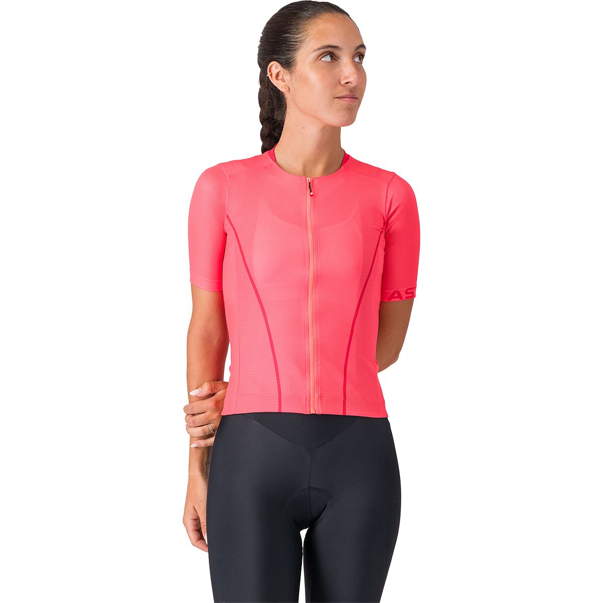 Castelli Women's Anima Flow Jersey in Hibiscus - Size: XL
