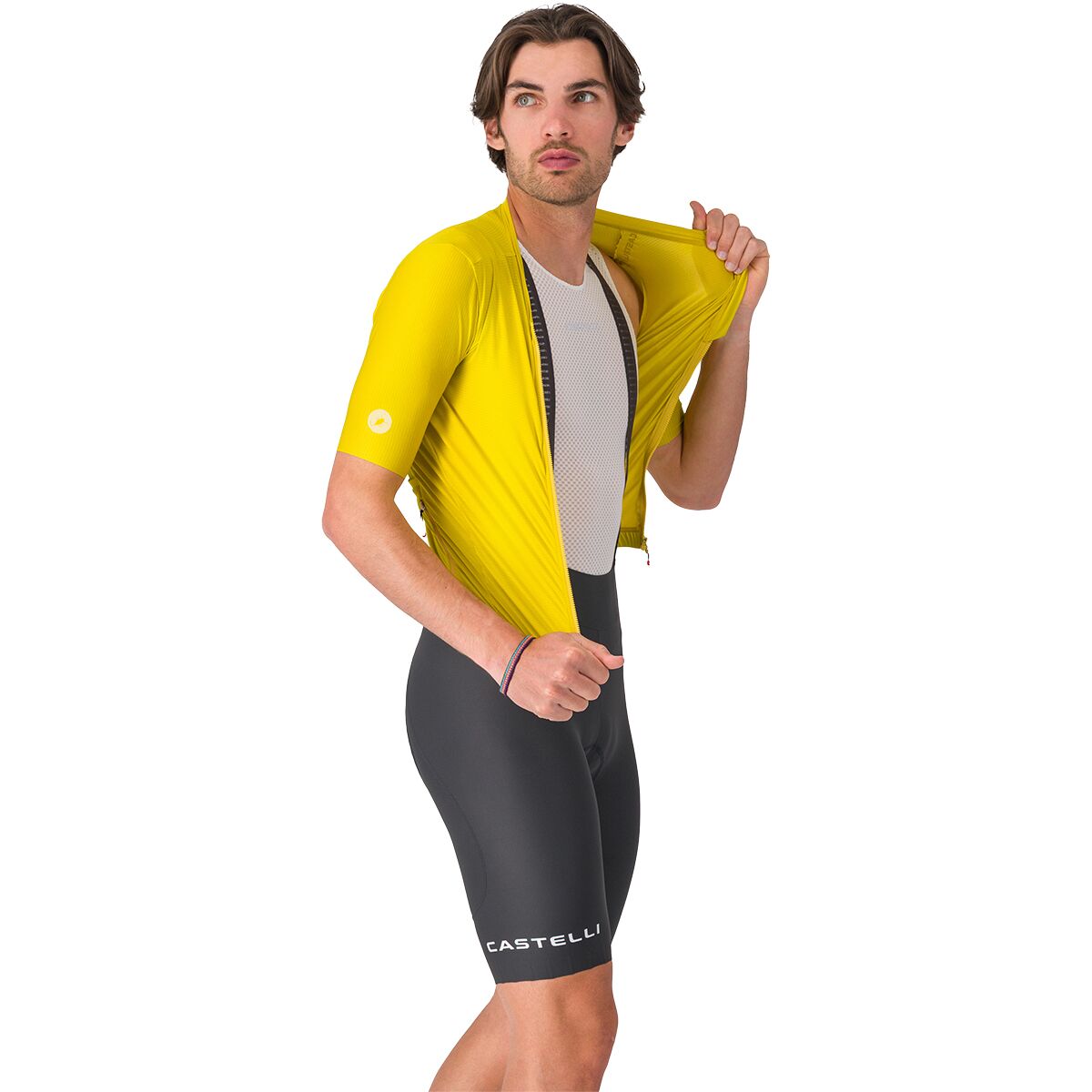 Castelli Men's Espresso 2 Bib Short in Dark Gray - Size: XS