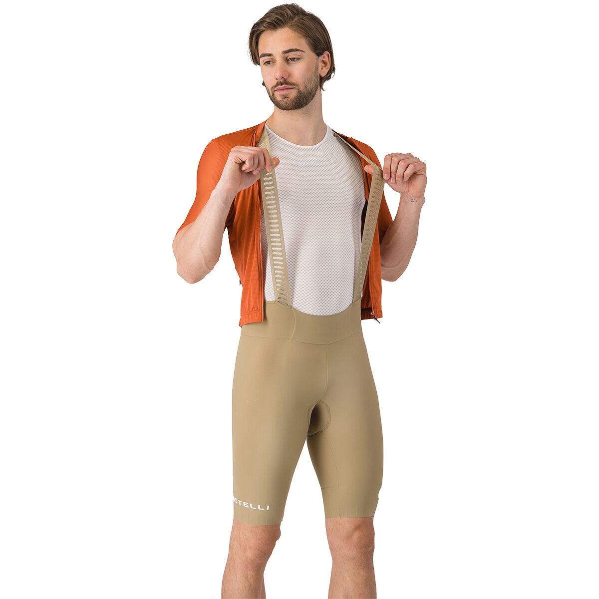 Castelli Men's Espresso 2 Bib Short in Elmwood - Size: XXL