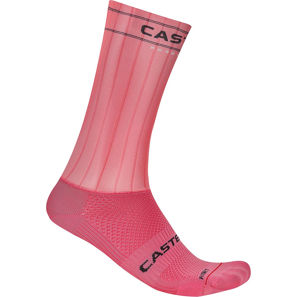 Castelli Fast Feet 4 Sock in Rosa Giro - Size: XXL
