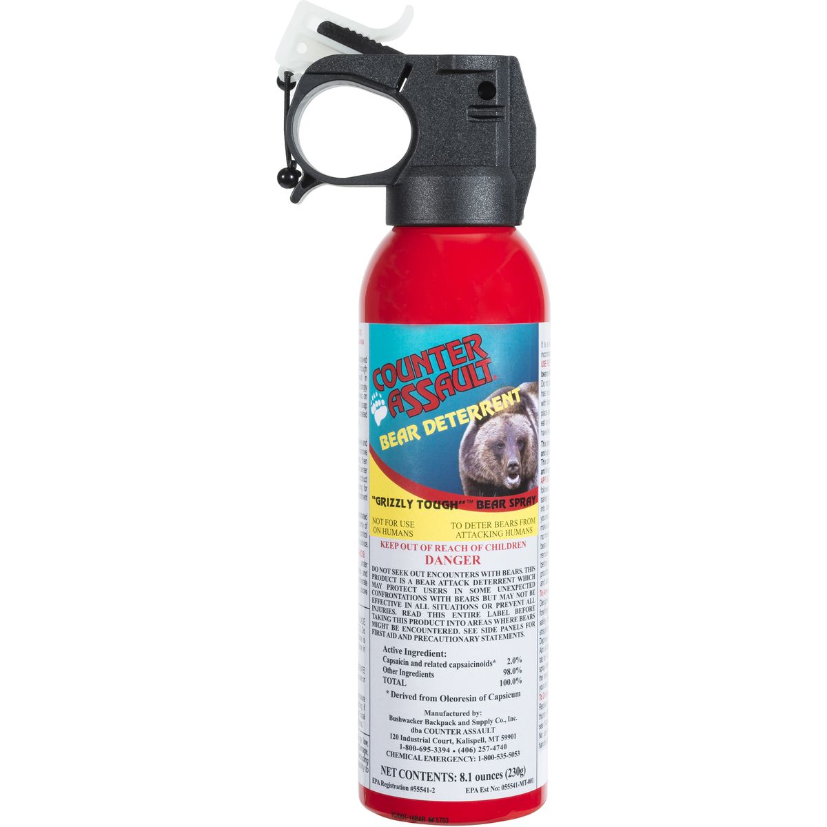 Counter Assault Counter Assault 8.1oz Bear Deterrent Spray + Belt Holster - Size: 8.1 oz - $45.99 at Steep and Cheap