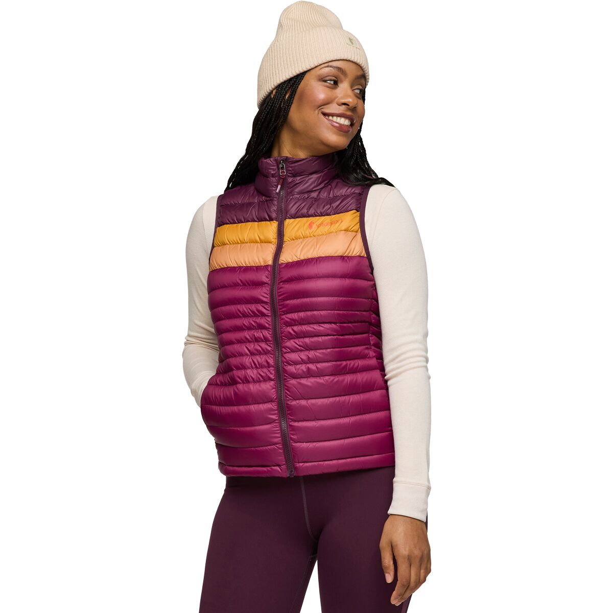 Cotopaxi Cotopaxi Women's Fuego Down Vest in Blackberry / Jam - Size: Large - $120.25 at Steep and Cheap