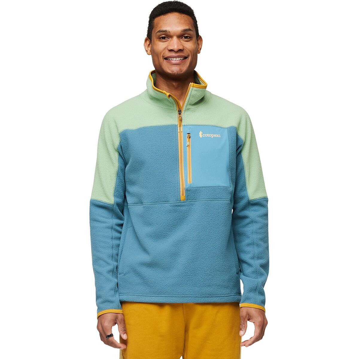 Cotopaxi Men's Abrazo Half-Zip Fleece Jacket in Maritime & Birch - Size: XL