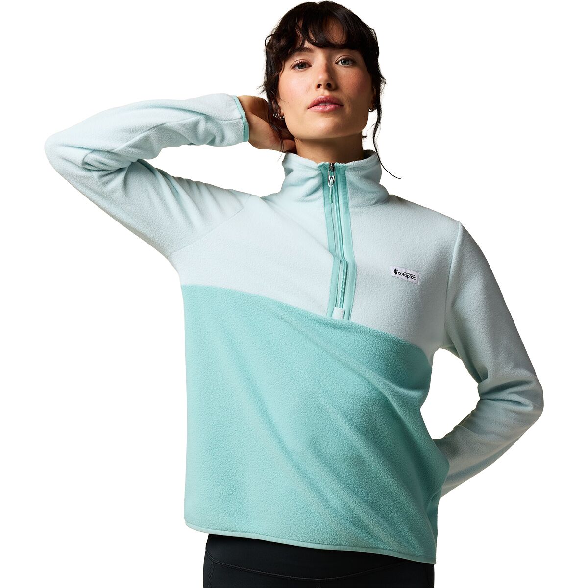 Cotopaxi Women's Amado Fleece Pullover in Surf and Tide Pool - Size: XS