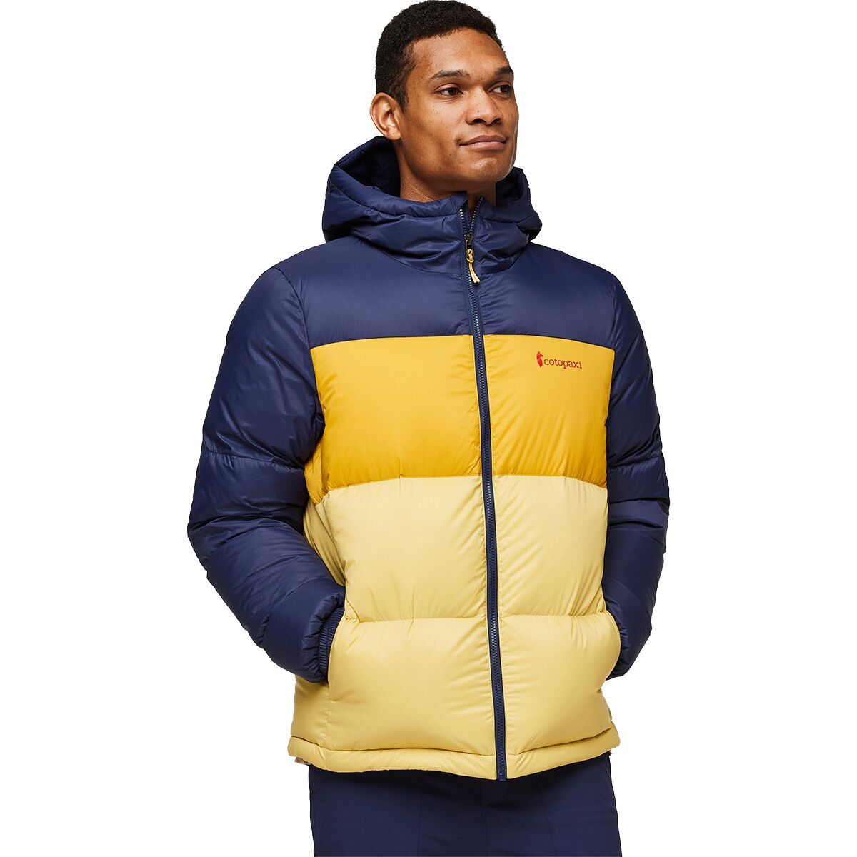 Cotopaxi Men's Solazo Hooded Down Jacket in Chestnut & Spice - Size: Small