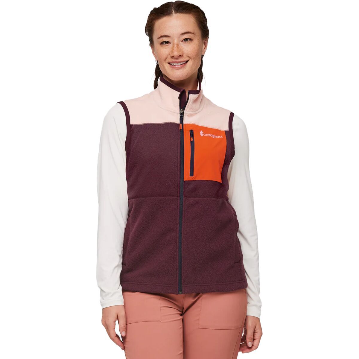 Cotopaxi Women's Abrazo Fleece Vest in Rosewood / Wine - Size: XS