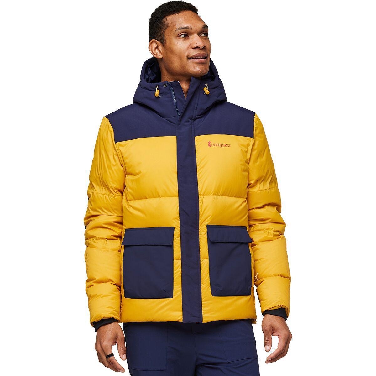 Cotopaxi Men's Solazo Down Parka in Maritime / Amber - Size: Small