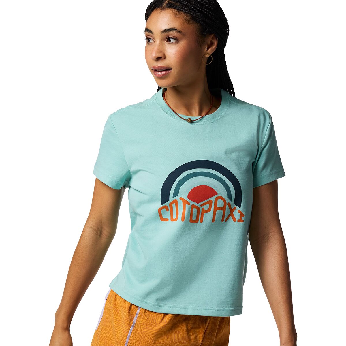 Cotopaxi Women's Sunset Embers T-Shirt in Tide Pool - Size: Small