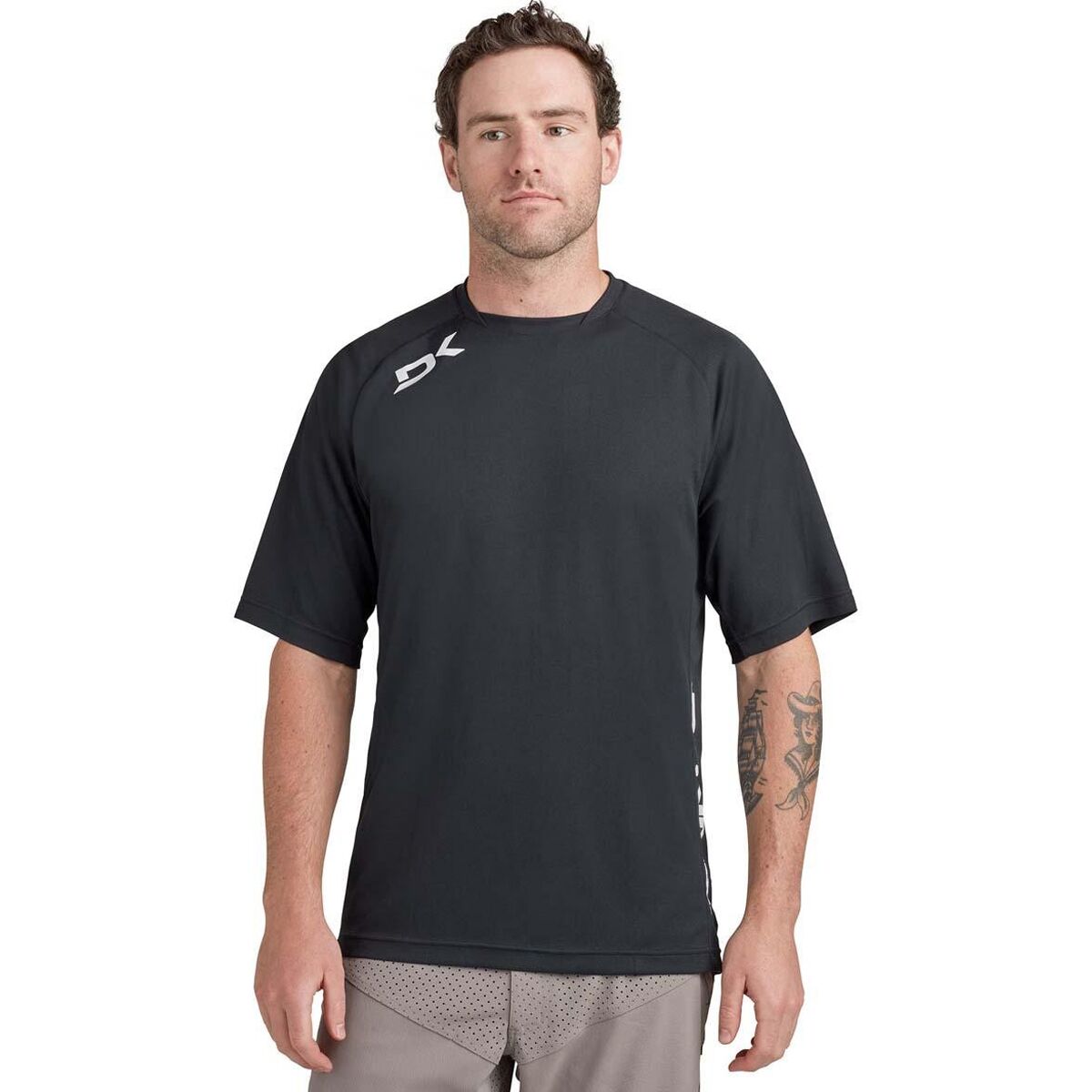 DAKINE DAKINE Men's Thrillium Short-Sleeve Jersey in Black / White Dk - Size: Small - $35.00 at Steep and Cheap