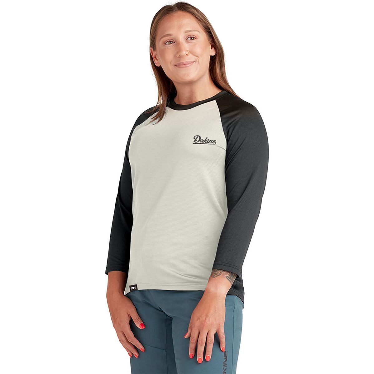 DAKINE Women's Syncline 3/4 Jersey in Black - Size: Small
