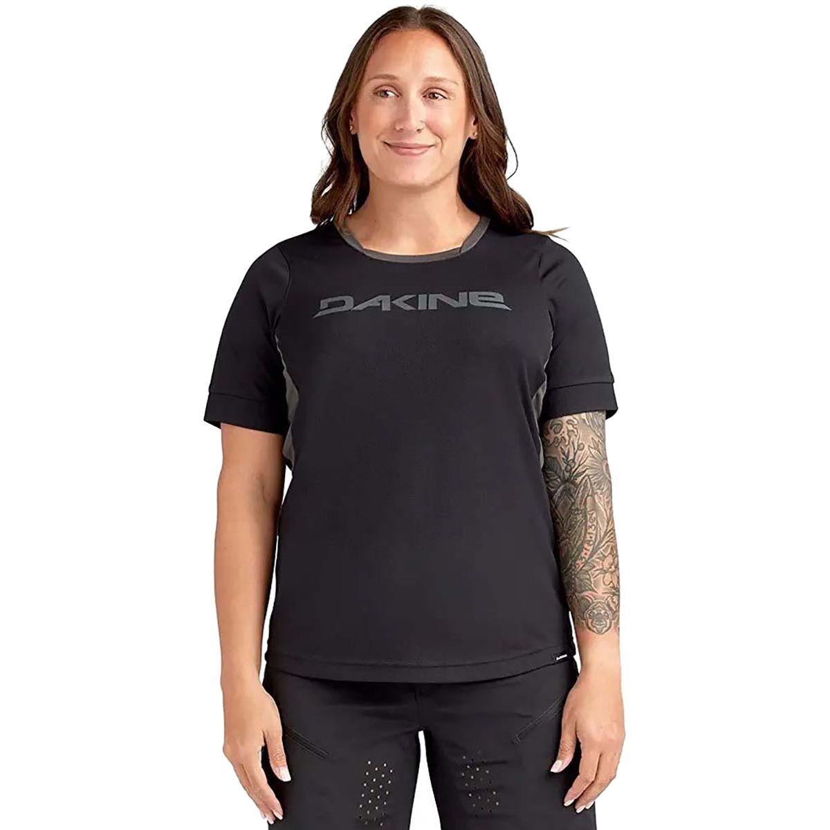 DAKINE DAKINE Women's Thrillium Short-Sleeve Jersey in Black - Size: XS - $42.00 at Steep and Cheap