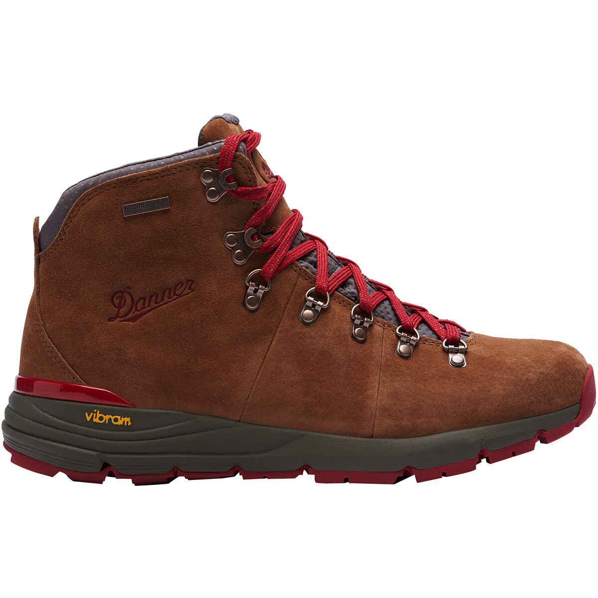 Danner Men's Mountain 600 Hiking Boot in Brown / Red - Size: