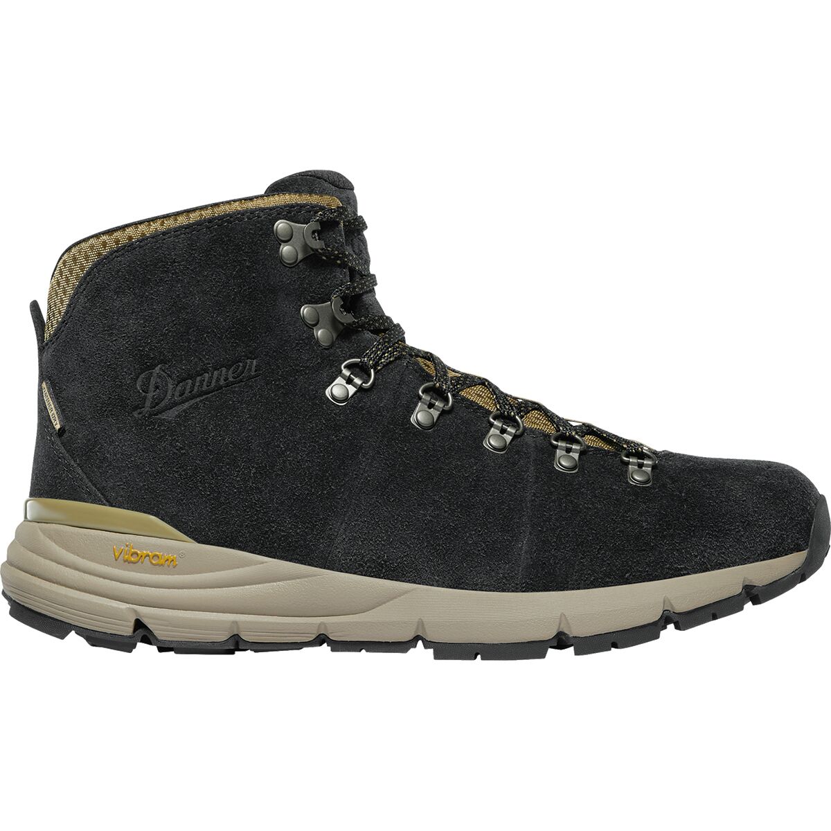 Danner Men's Mountain 600 Wide Hiking Boot in Black / Khaki - Size: