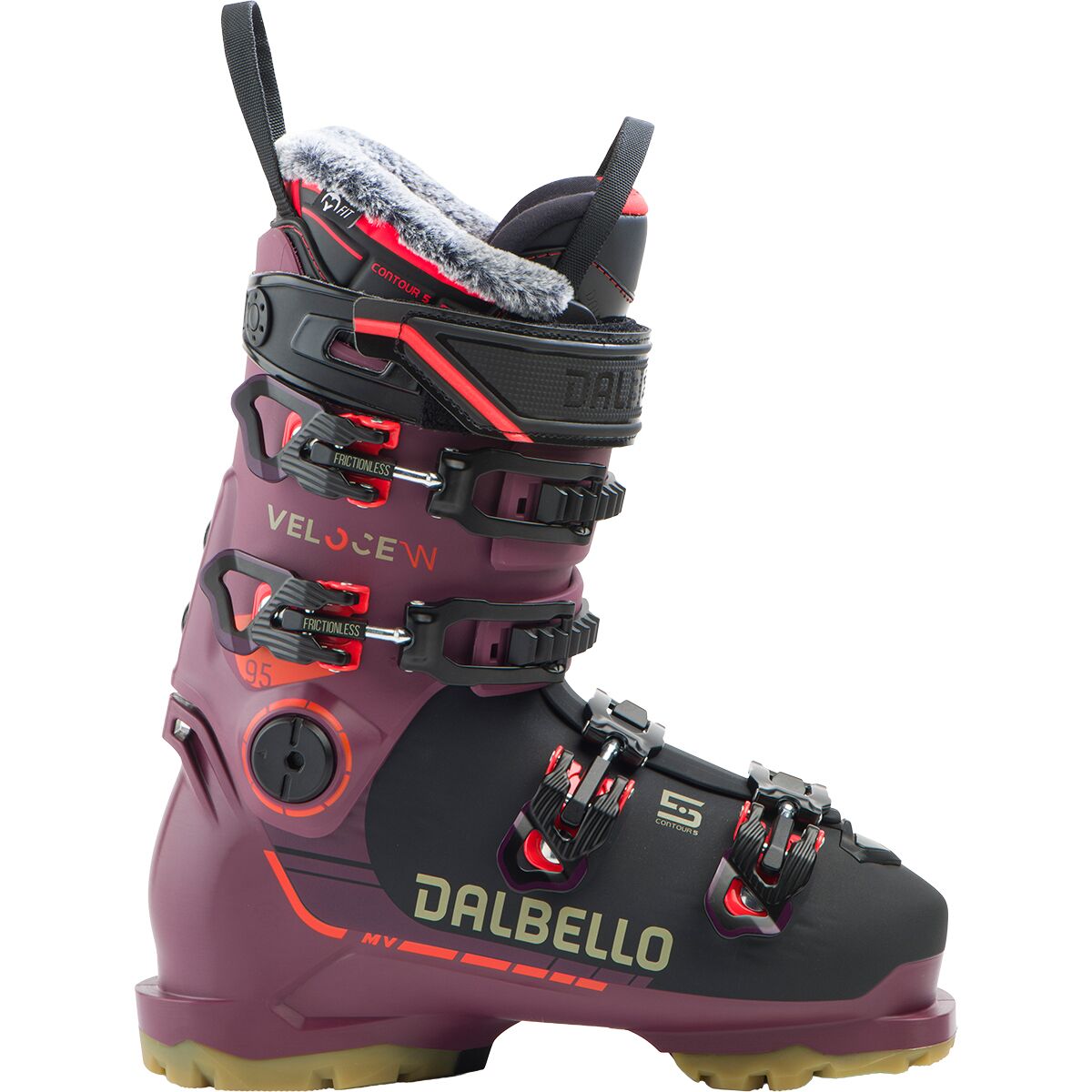 Dalbello Sports Dalbello Sports Women's Veloce 95 MV Ski Boot - 2026 in Berry / Black - Size: 23.5 - $389.99 at Steep and Cheap