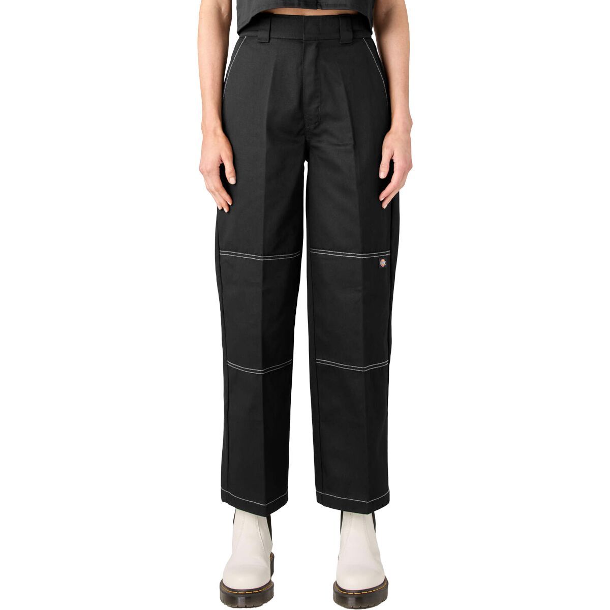 Dickies Women's Double Knee Pant in Black - Size: 14