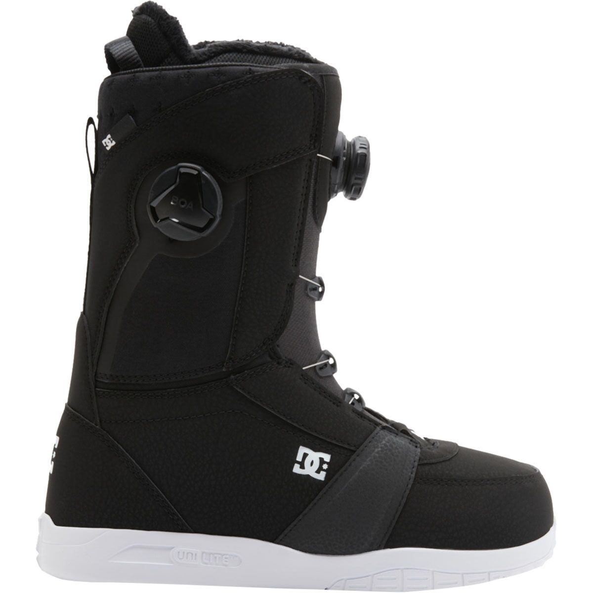 DC Women's Lotus BOA Snowboard Boot - 2025 in Black / White - Size: 7