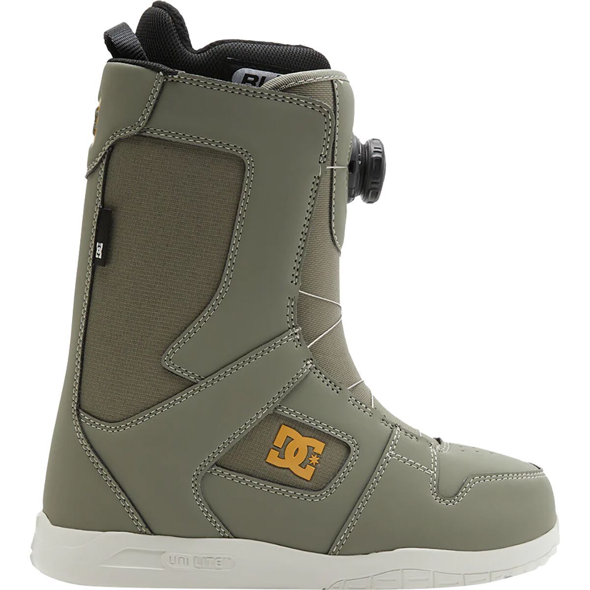 DC Women's Phase BOA Snowboard Boot - 2025 in Olive / Citrus - Size: 10
