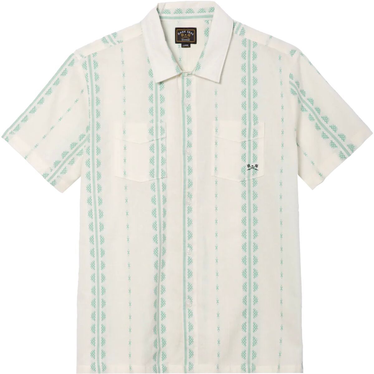Dark Seas Men's Paducah Woven Shirt in Off White - Size: Medium