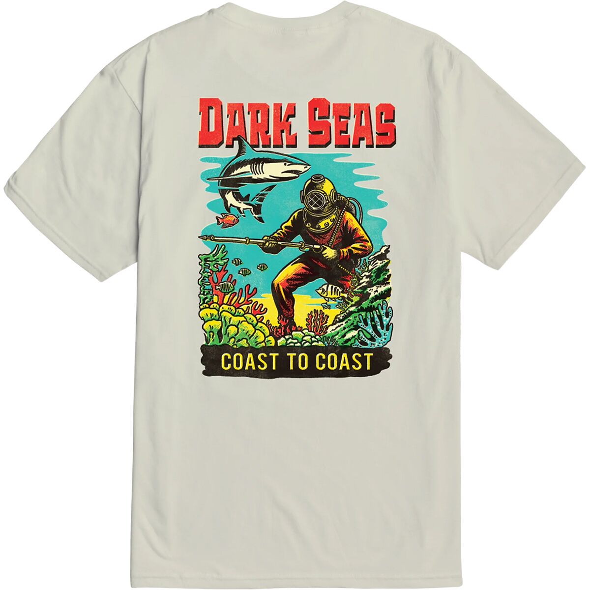 Dark Seas Dark Seas Men's Water Decal T-Shirt in Cream - Size: Small - $19.77 at Steep and Cheap