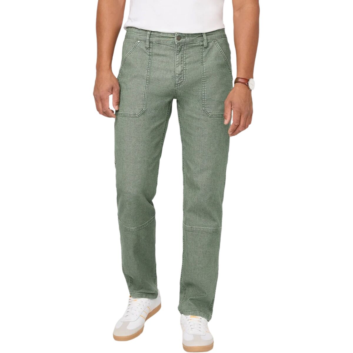 DU/ER Men's Stretch Canvas Utility Pant in Pine - Size: 38x32