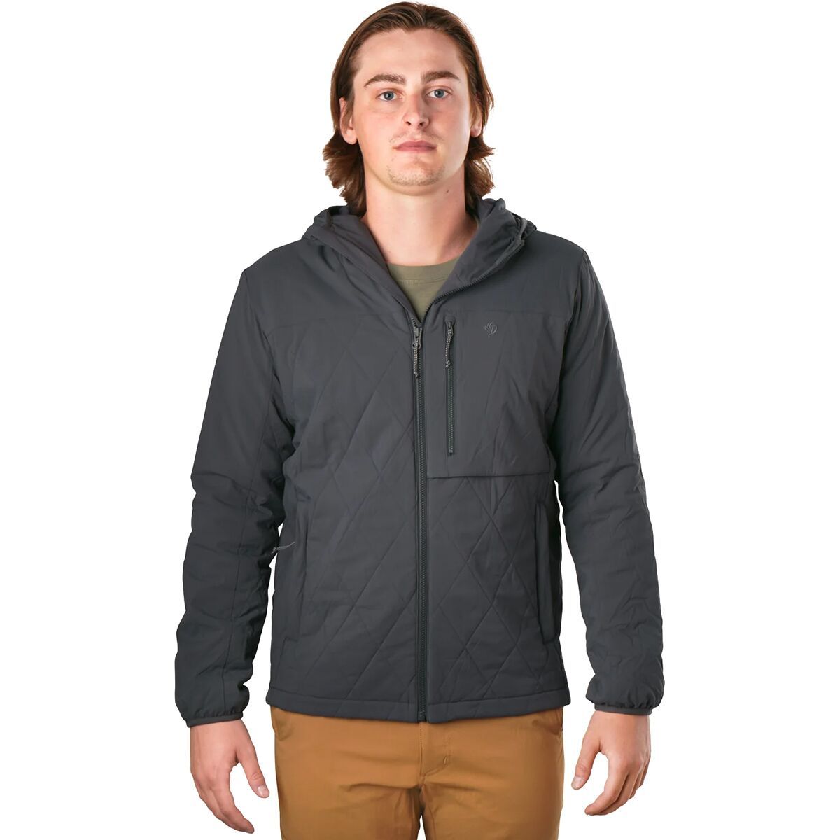 Duck Camp Men's Airflow Insulated Hooded Jacket in Woodland - Size: XL