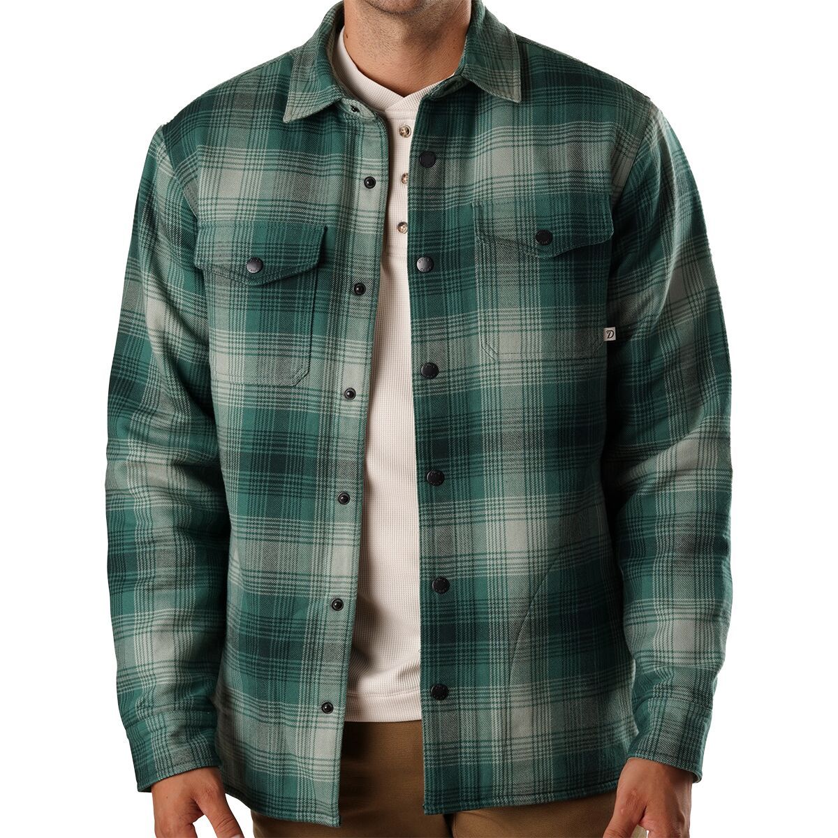 Duck Camp Men's Campfire Shacket in Pine Ombre - Size: Medium