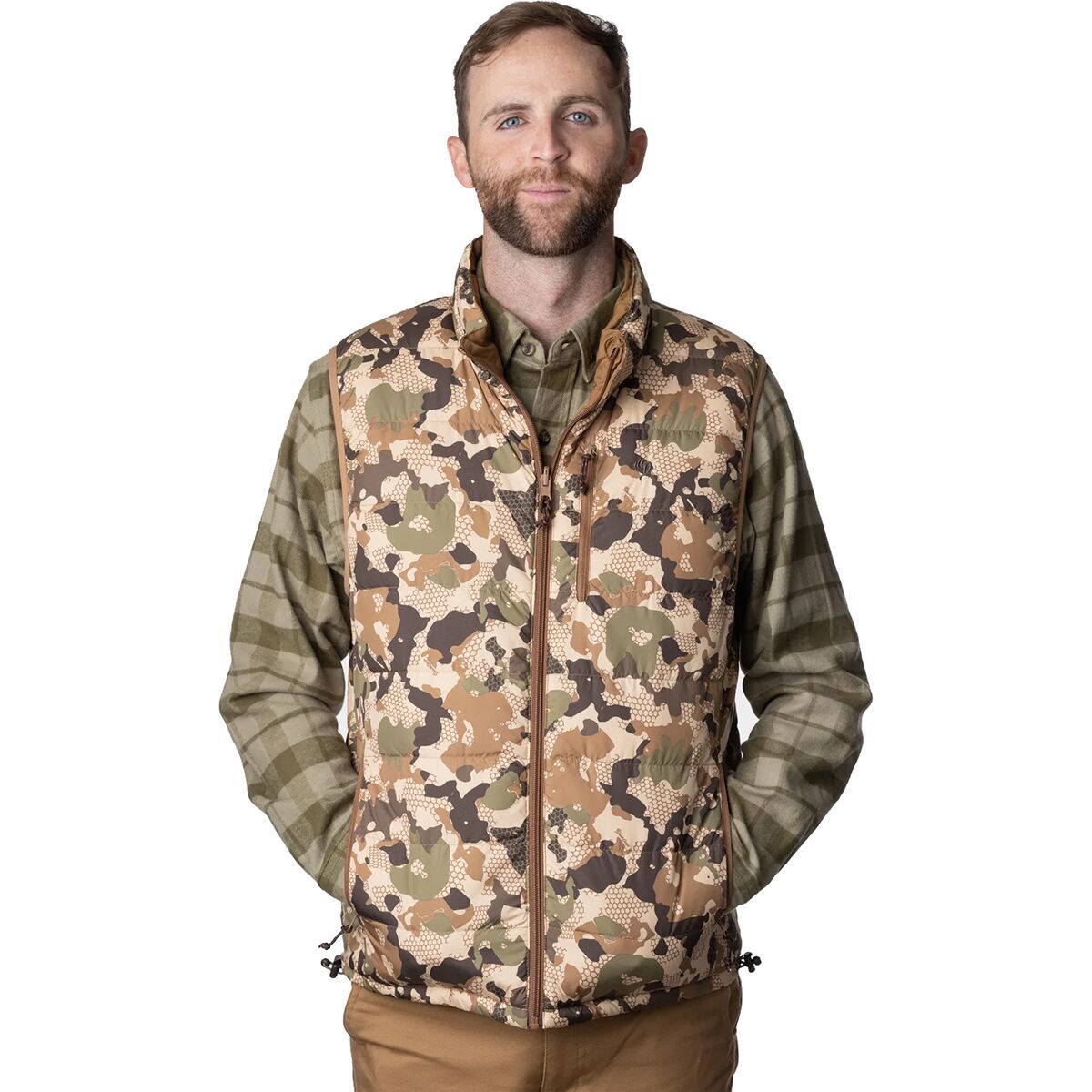 Duck Camp Men's DryDown Reversible Vest in Pintail / Wetland - Size: Small